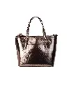 Michael Kors Women's Jet Set Primrose Metallic XS Carryall Top Zip Tote Bag Purse - One Size 
