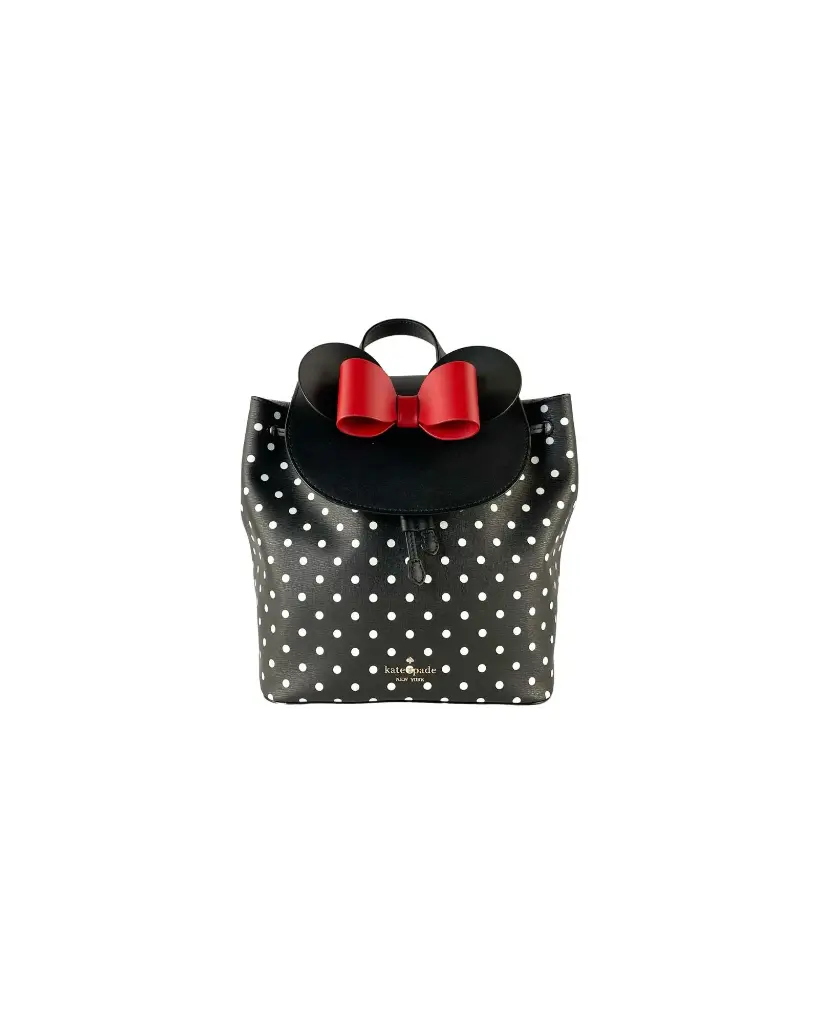 Kate Spade Women's Disney Minnie Mouse Medium Leather Backpack Bookbag Bag - One Size 