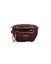 Michael Kors Women's Leather Maise 2 in 1 Fanny Waist Pack Bag Maroon - One Size 