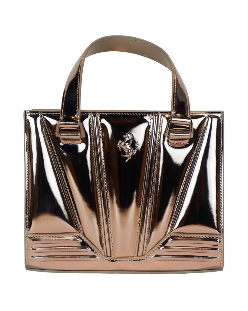 Ferrari Women's Gray Leather Handbag - One Size 