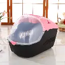 YES4PETS Medium Portable Travel Dog Cat Crate Pet Carrier Cage Comfort With Mat-Pink 