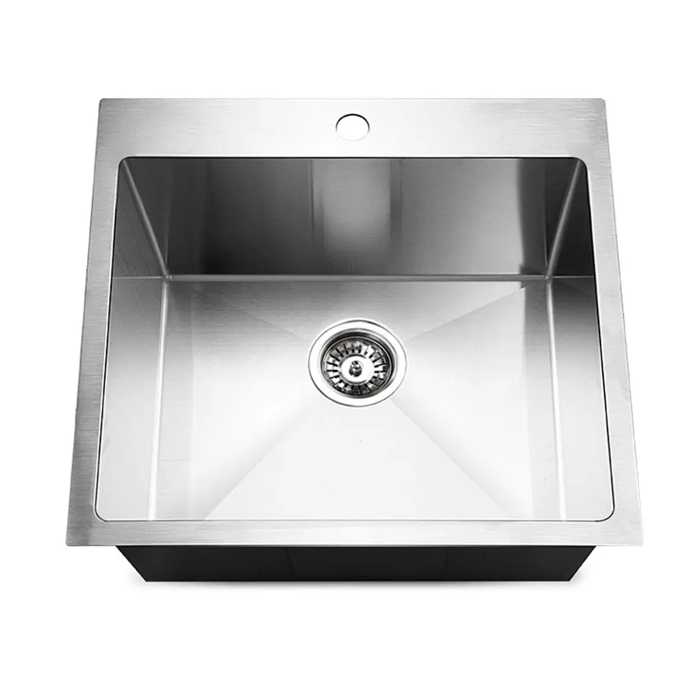Cefito Kitchen Sink 53X50CM Stainless Steel Basin Single Bowl Silver 