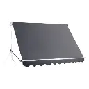 Instahut Window Fixed Pivot Arm Awning Patio Outdoor Blinds Retractable 2.8X2.1M 