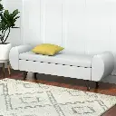 Artiss Storage Ottoman Blanket Box Armrest 140cm Grey 