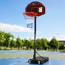 Everfit 2.1M Basketball Hoop Stand System Adjustable Portable Pro Kids Black 
