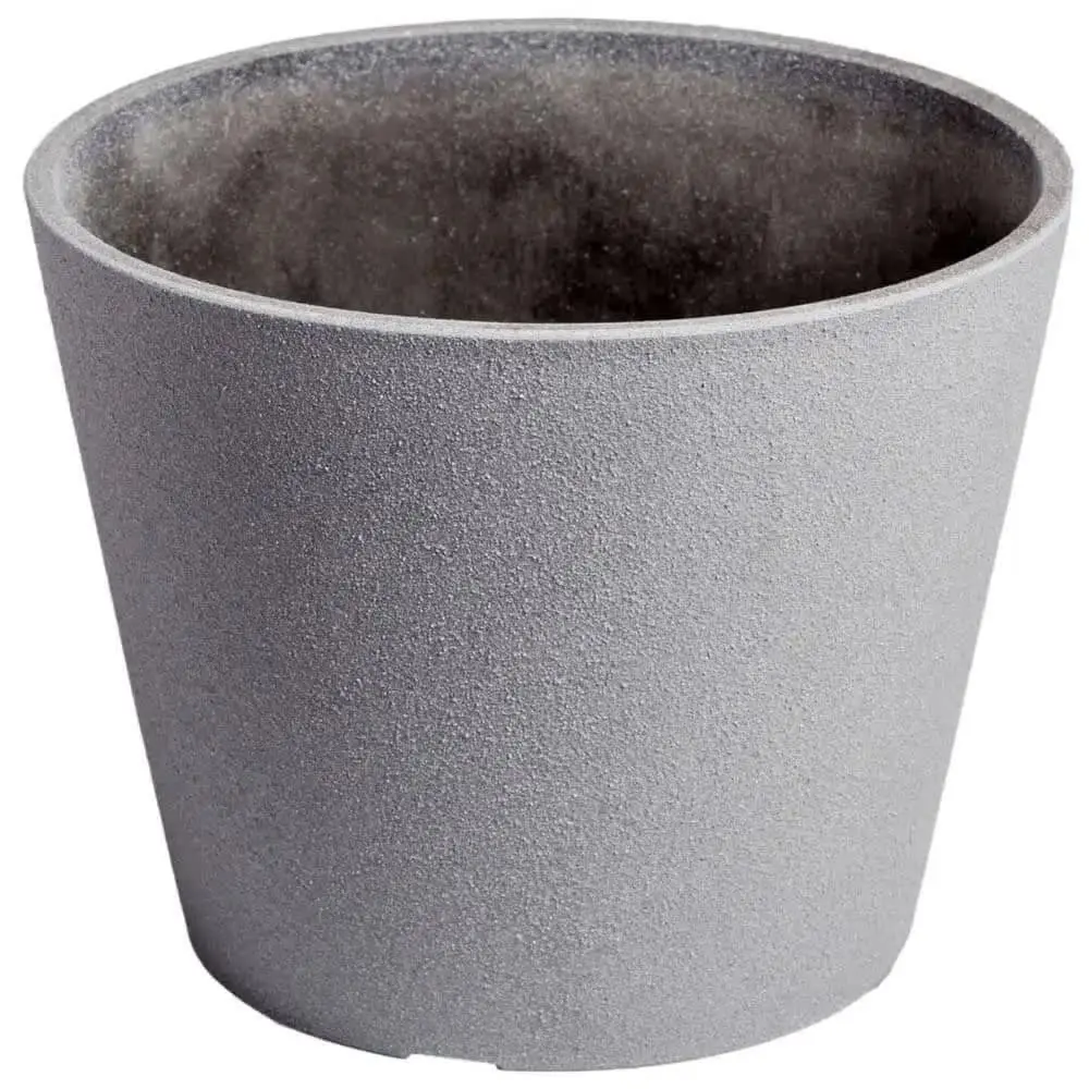 Rendered Grey Planter Pot 25cm 