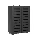 Artiss Shoe Rack Storage Cabinet 20 Pairs 5-tier Black Alster 
