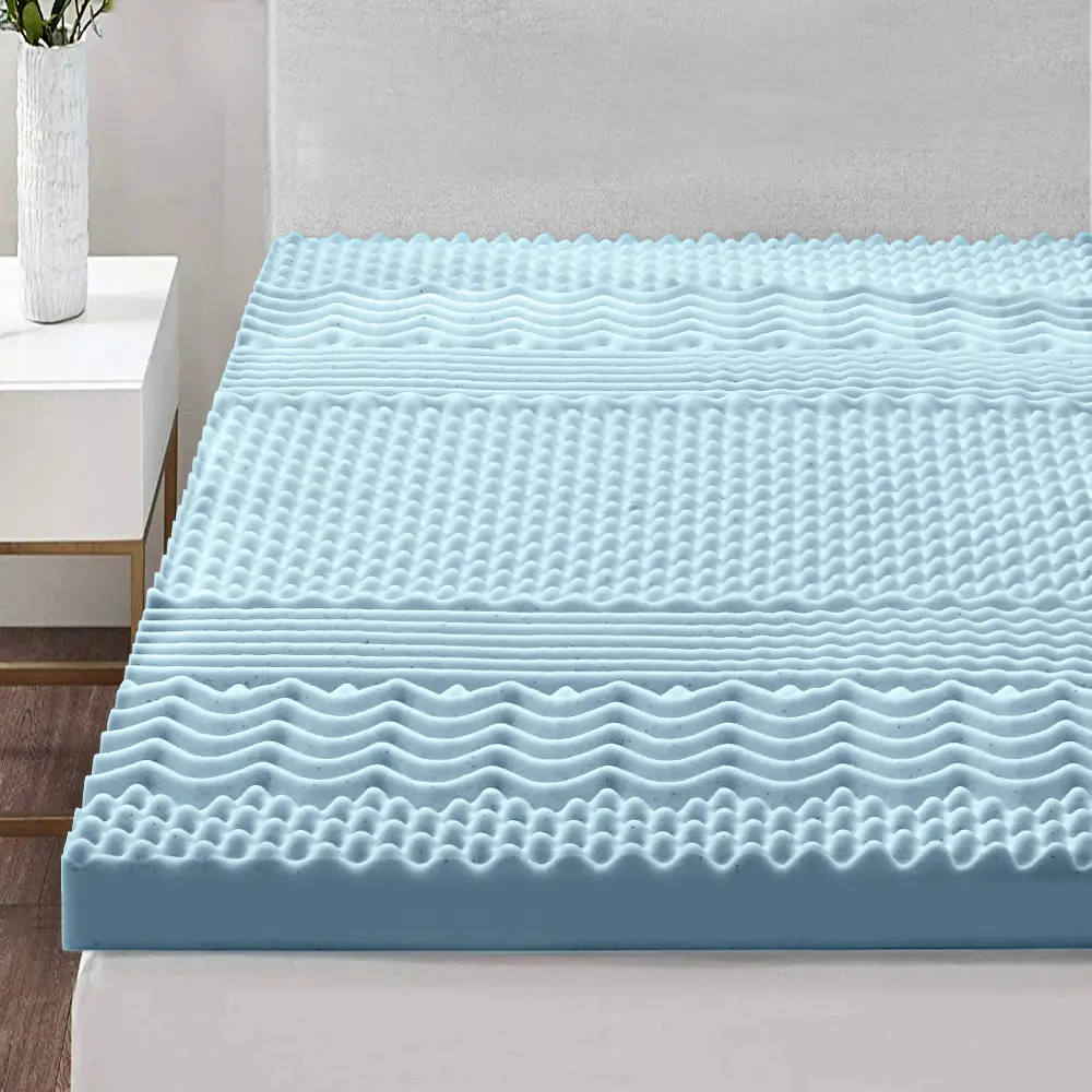 Giselle Bedding Memory Foam Mattress Topper 7-Zone 8cm Queen 