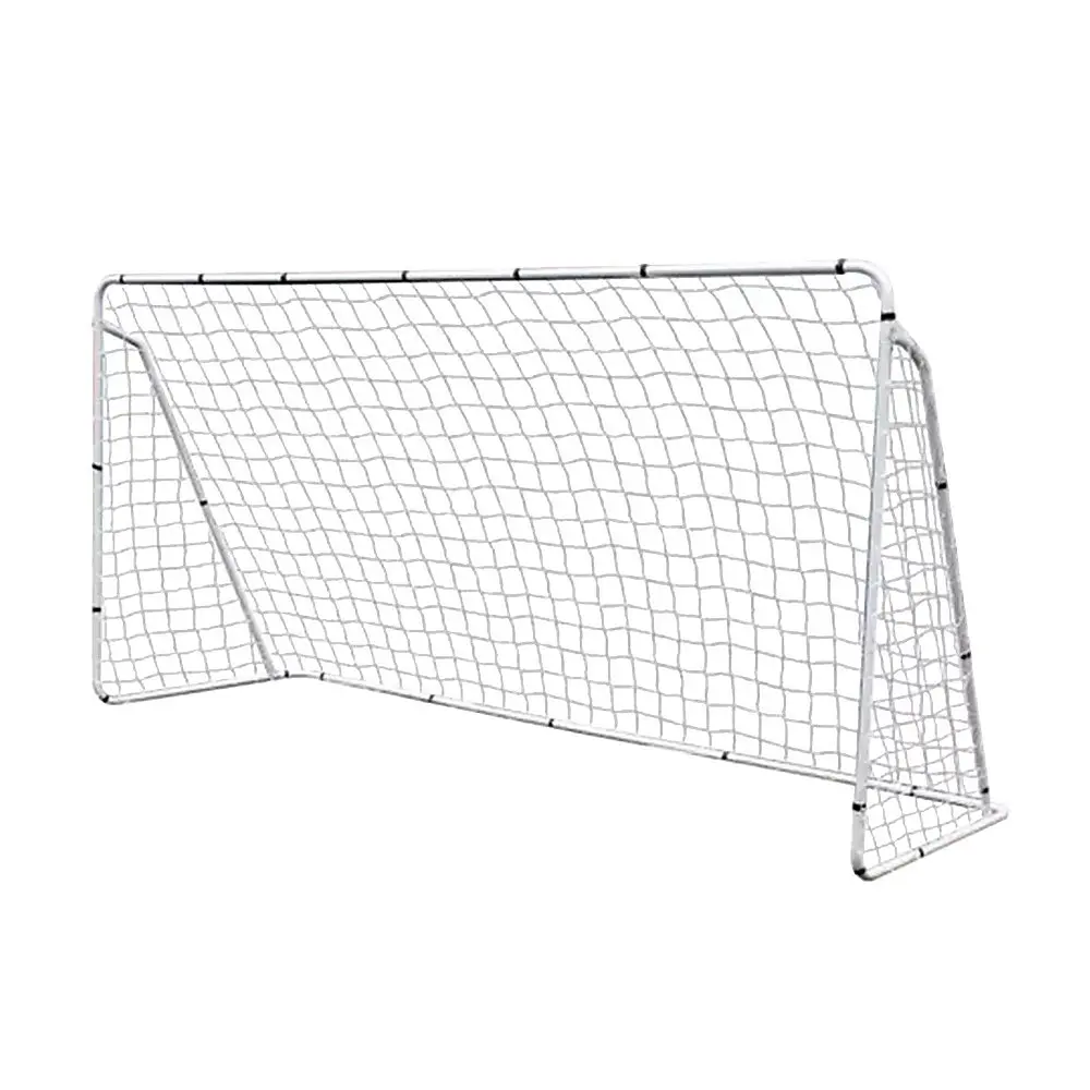 3.6m x 1.8m Portable Soccer Goal Net Steel Post Frame Backyard Football Training Set 
