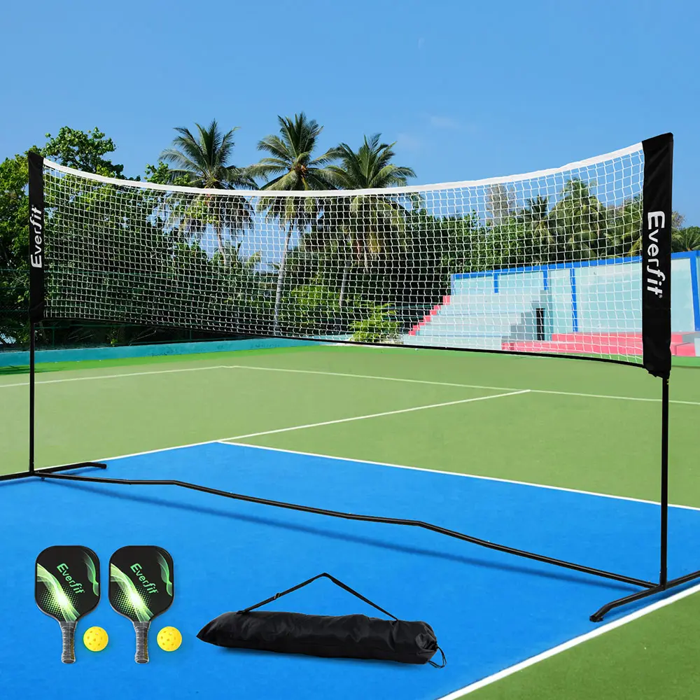 Everfit 3.6M Badminton Tennis Net Portable Volleyball Kit Adjustable Height 
