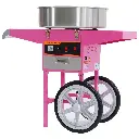 Samland Commercial Fairy Floss Machine with Wheeled Cart 