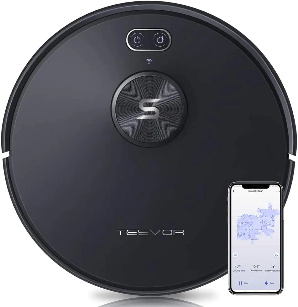 Tesvor S6+ Robot Vacuum Cleaner Mop 2700Pa With Laser Navigation 