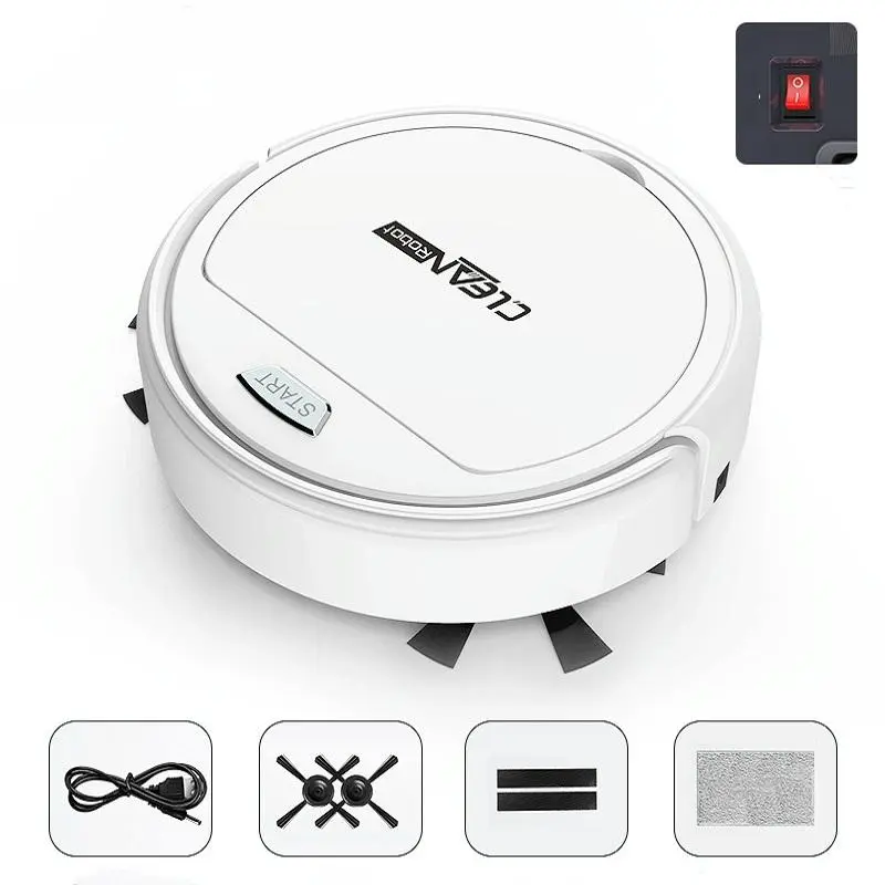 Smart Household Sweeping Robot - Automatic - White 
