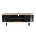 Artiss TV Unit Entertainment Unit Storage Cabinet Black Pine 