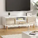 Artiss TV Cabinet Entertainment Unit 120cm Wood White Gino 