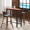 Artiss Bar Table and Stools Set Dining Desk Kitchen Chairs Cafe Pub 