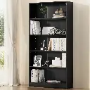 Artiss Bookshelf 5 Tiers ANTON Black 