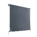 Instahut 1.5X2.5M Outdoor Blinds Awning Roll Down Canopy Retractable Outdoor Blinds Window Shade Grey 