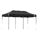 Instahut Gazebo Pop Up Marquee 3x6 Folding Tent Wedding 500D Camping Black 