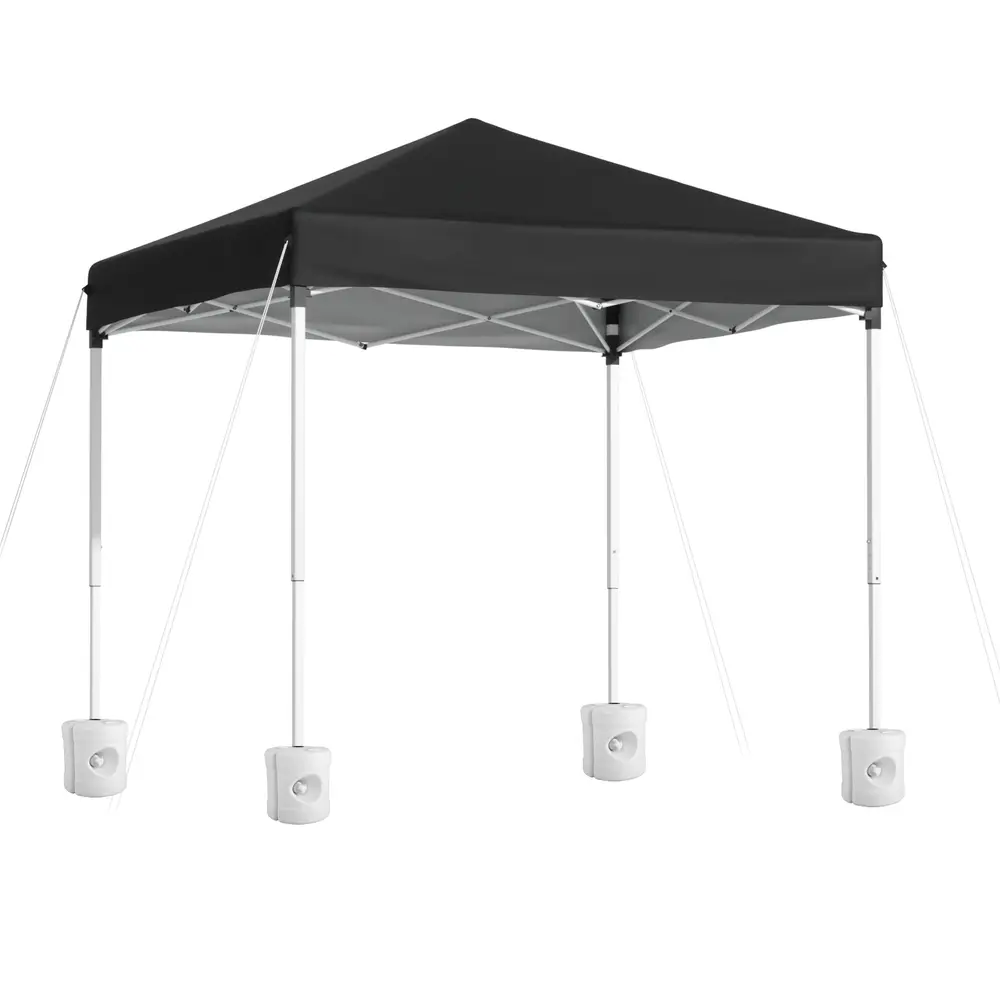 Instahut Gazebo 2x2m Outdoor Patio Garden Marquee Shade w/ Base Pods Black 