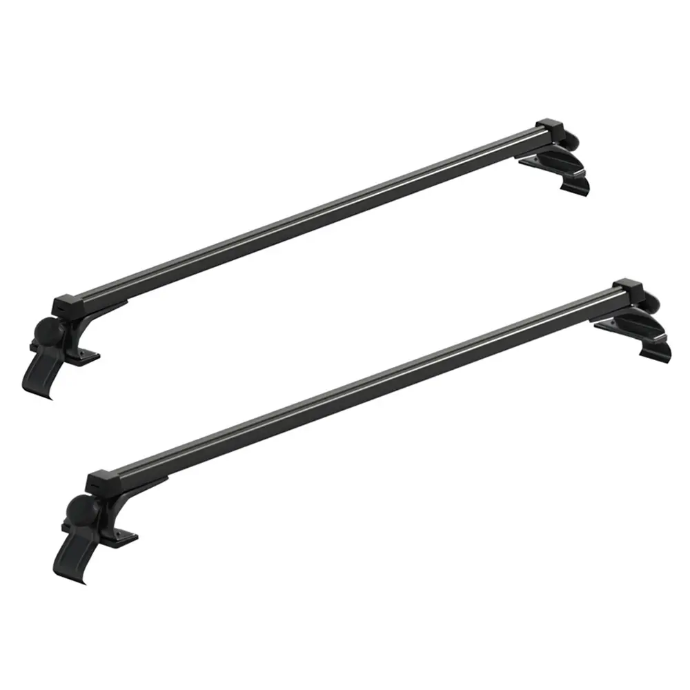 Universal Car Roof Racks Pod Aluminium Cross Bars Brackets 145cm Black 