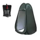 Pop Up Portable Privacy Shower room Tent &20L Outdoor Camping Water Bag Camp Set - green 