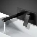 Cefito Bathroom Basin Mixer Tap Separate Faucet Vanity Laundry Black 