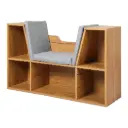 Levede Kids Bookcase Toys Box Shelf Brown  