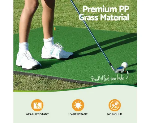 Everfit Golf Hitting Mat Portable Driving Range Practice Training Aid 150x150cm