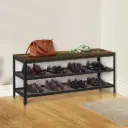  Levede 3-Tier Shoe Rack Bench 100cm  
