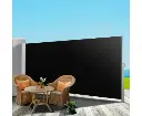 Instahut Side Awning Sun Shade Outdoor Retractable Privacy Screen 2X3M Black 