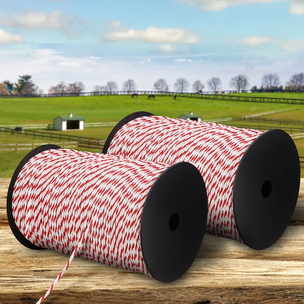 Giantz Electric Fence Poly Rope 2x 500M 