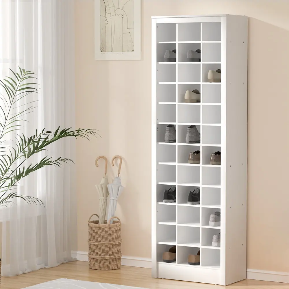 Artiss Shoe Rack 12-tier 36 Pairs Storage White 