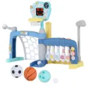 Keezi Kids Basketball Hoop Stand Bowling Baseball Golf Game Sports Toys Set Blue 