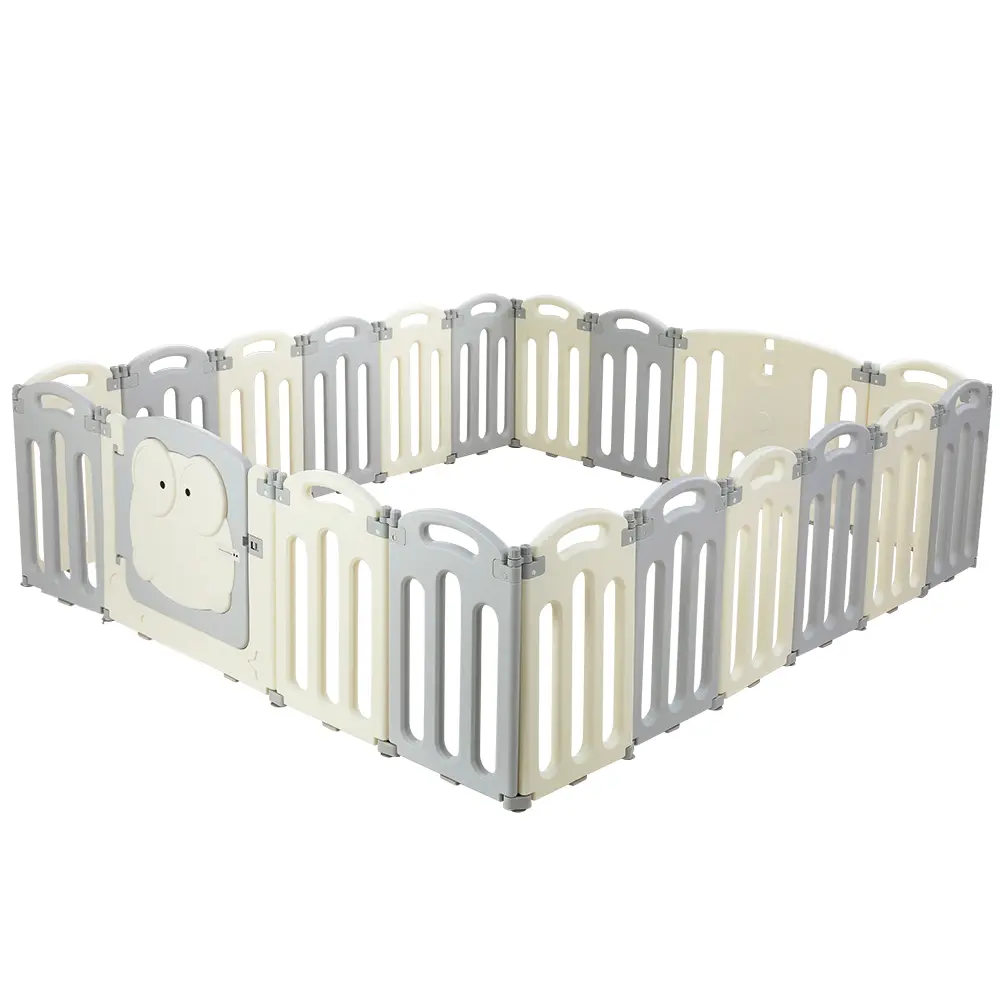 Keezi Baby Playpen 20 Panels Foldable Toddler Fence Safety Play Activity Centre 