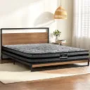 Artiss Metal Bed Frame Double Size Beds Platform with Mattress 
