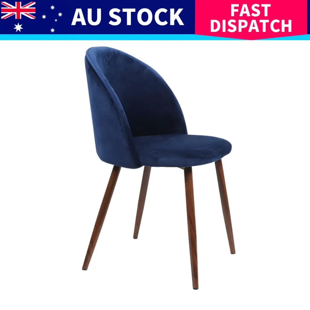  Levede 6 x Dining Chairs Seat French Navy  