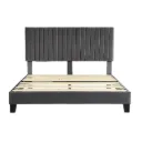Levede Bed Frame Queen Size Mattress Grey