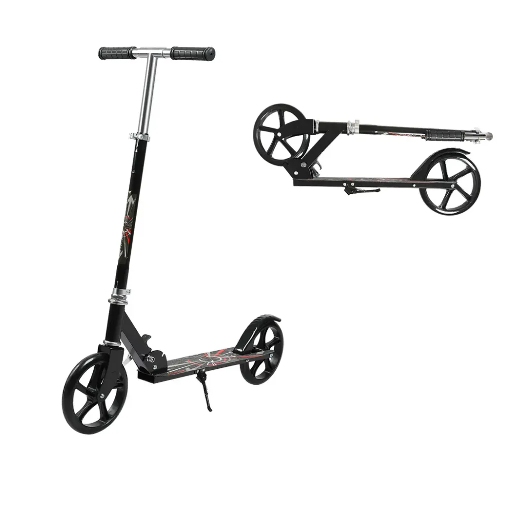 MONVELO Folding Scooter Dual Large Wheels Black