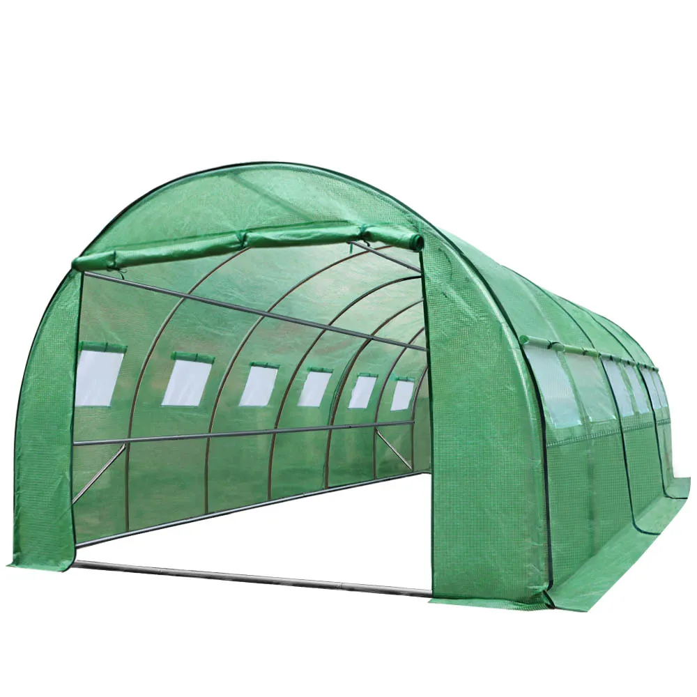 Green Fingers Greenhouse 3x2x2M Walk in Green House Tunnel Plant Garden Shed Dome