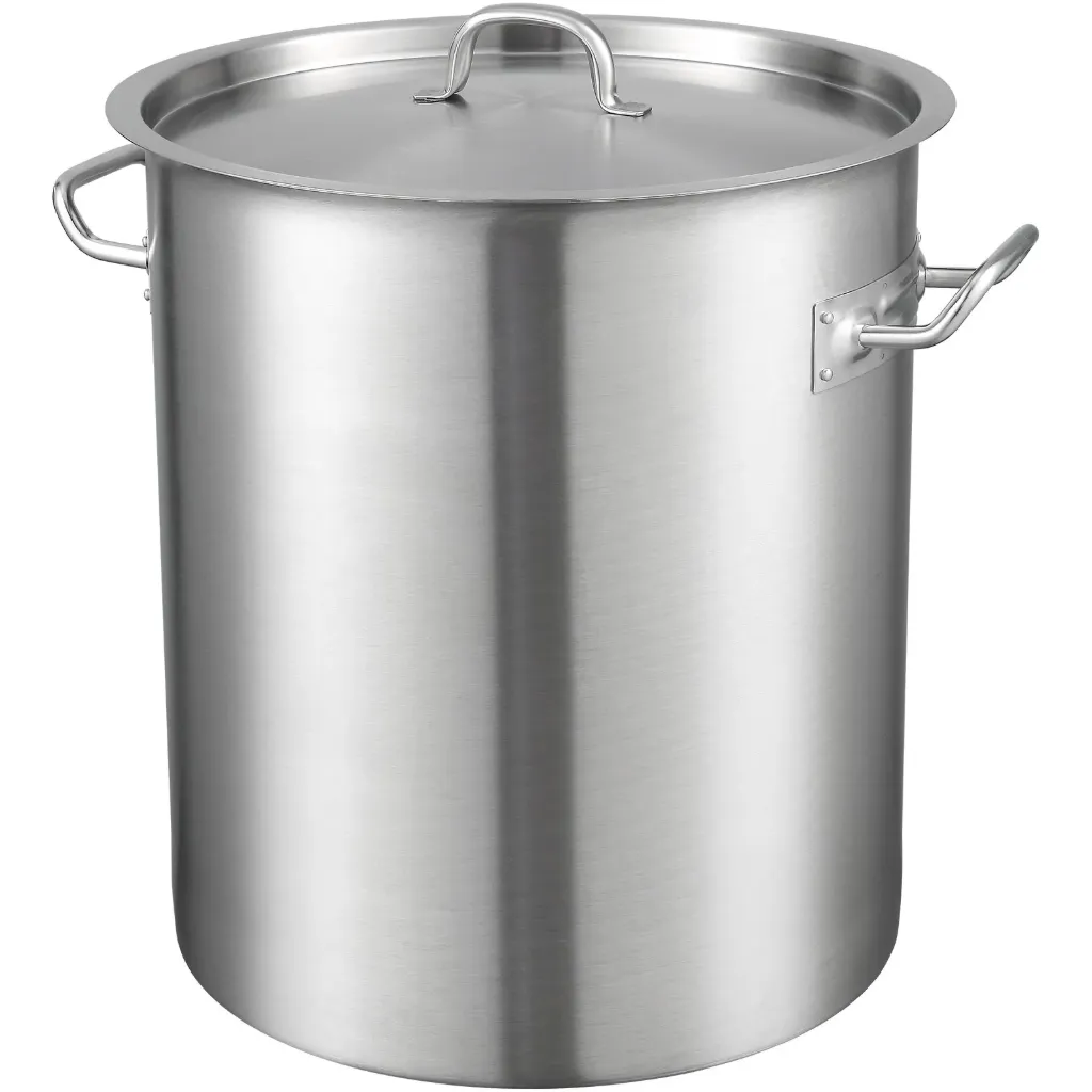 VEVOR Stainless Steel Stockpot, 42 Quart Large Cooking Pots, Multipurpose Cookware Sauce Pot with Lid & Handle