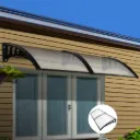 Instahut Window Door Awning 1mx2.4m Transparent