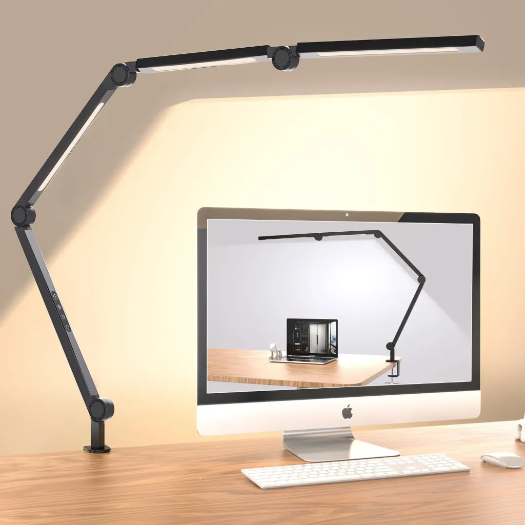 LED Desk Lamp,Foldable Table Lamp for Computer and Desktop