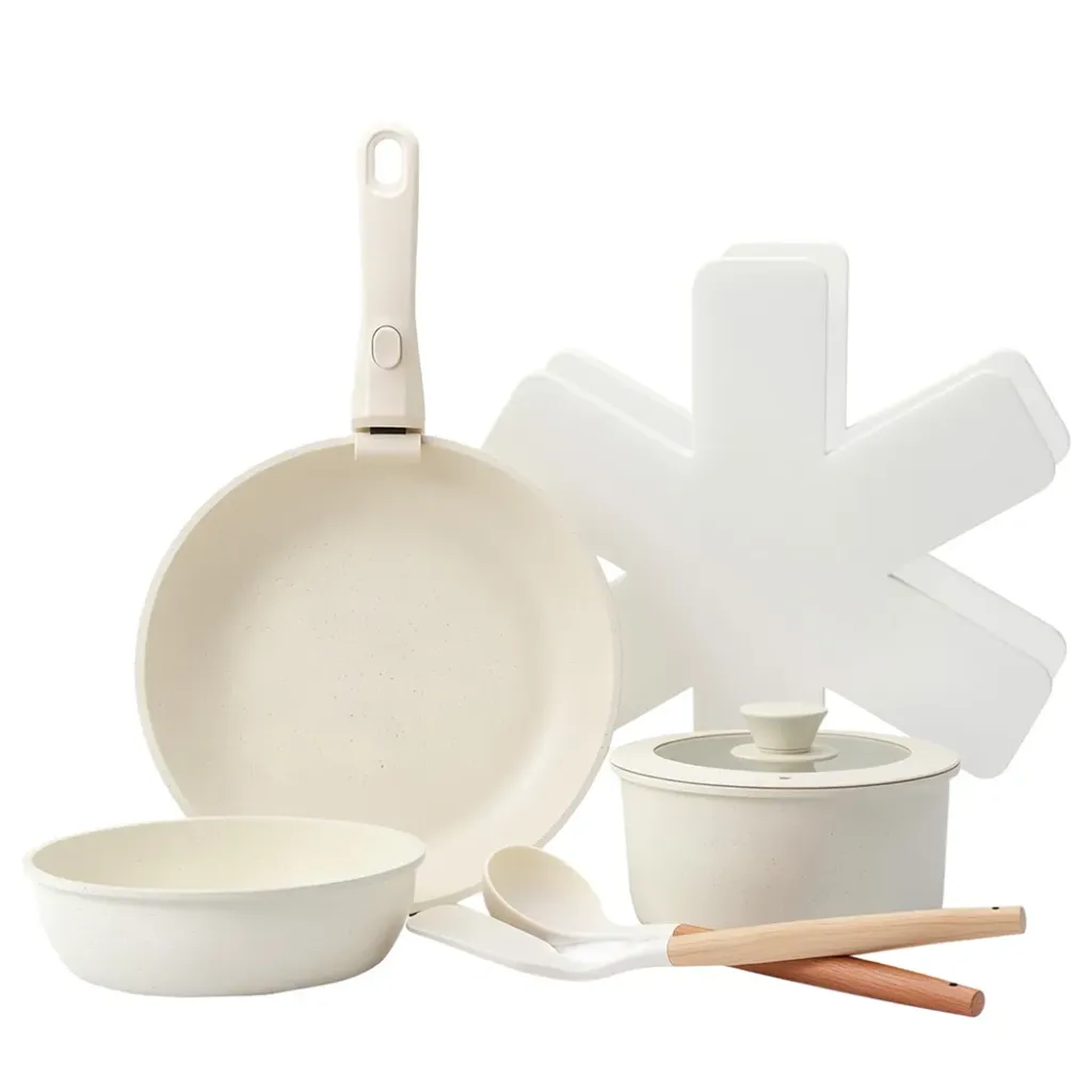 Toque 9-Piece Non Stick Cookware Set Kitchen Fry Pan