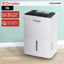 Dimplex Portable 12L Dehumidifier in Black and White