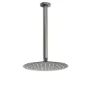 WELS Gun Metal Round 10" SUS Rainfall Shower Head 300mm Ceiling Dropper Arm Set