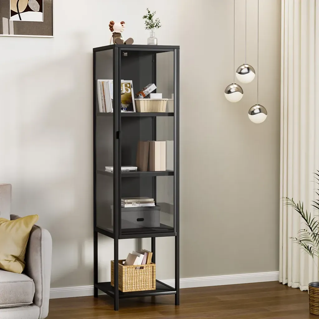 Stacked Glass Display Cabinet Collections Storage