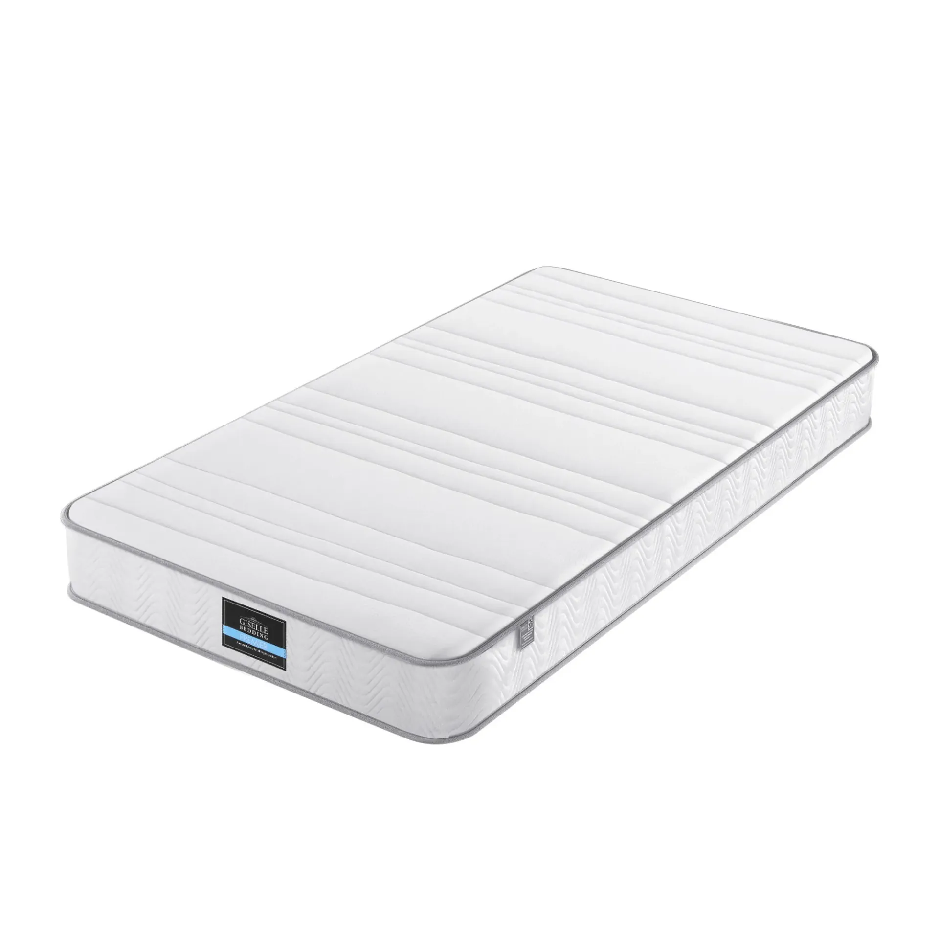 Giselle Single Mattress 20cm with Reinforced Edge Support Egg-Crate Foam