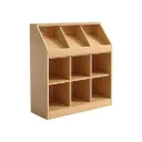 Slanted Top Bookcase Bookshelf Classroom Storage Cabinet