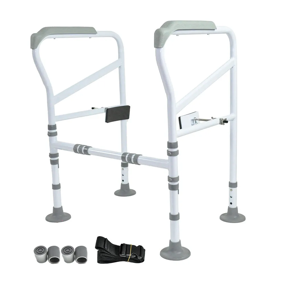 Toilet Frame Support Standing Disability Assist Aid Safety Grab Handle Rail Height and Width Adjustable